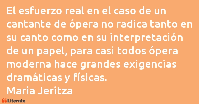 Frases de Maria Jeritza