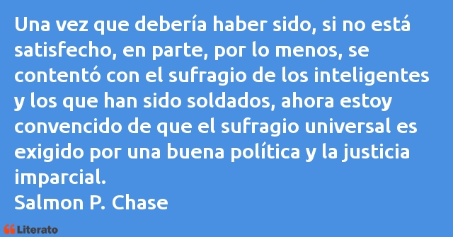 Frases de Salmon P. Chase