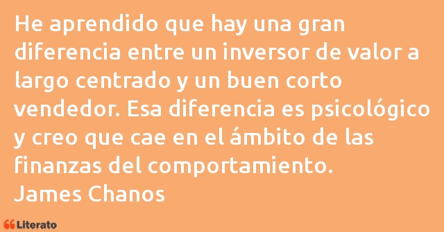 Frases de James Chanos