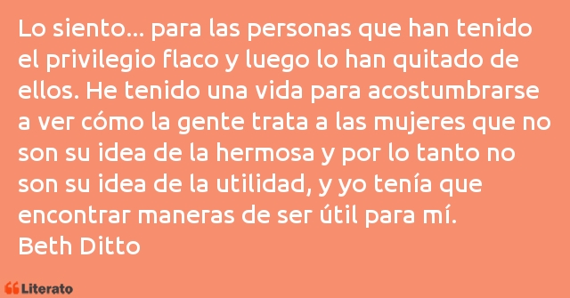 Frases de Beth Ditto