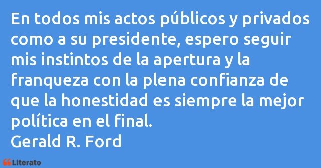 Frases de Gerald R. Ford