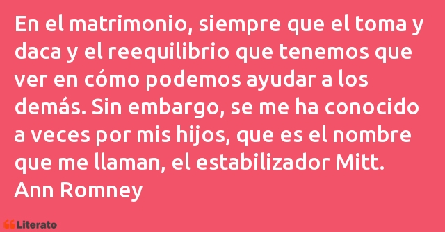 Frases de Ann Romney