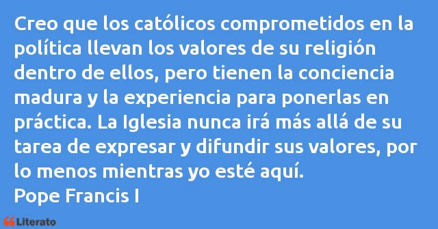 Frases de Papa Francisco