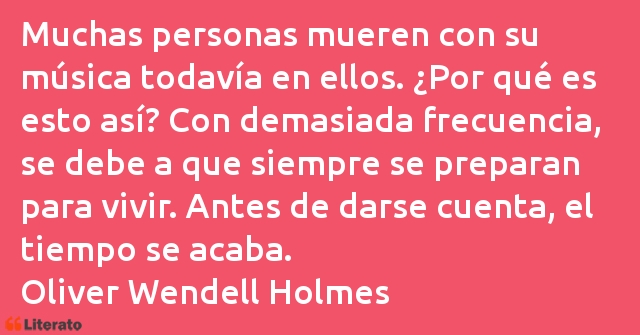 Frases de Oliver Wendell Holmes