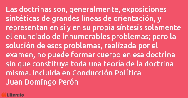 Frases de Juan Domingo Perón