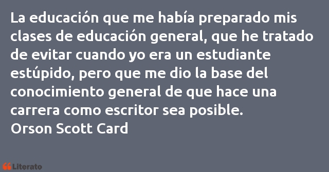 Frases de Orson Scott Card