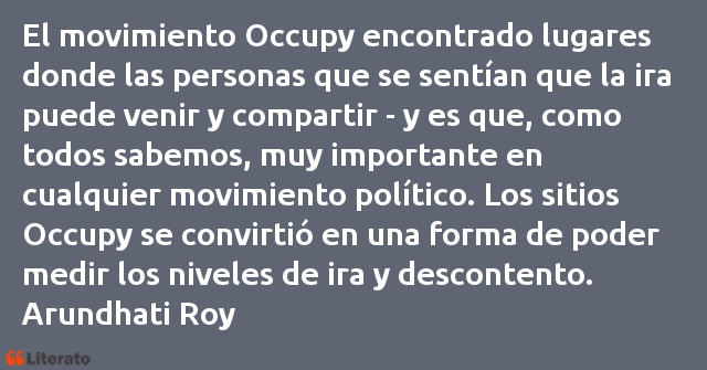 Frases de Arundhati Roy