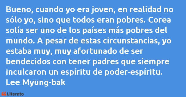 Frases de Lee Myung-bak