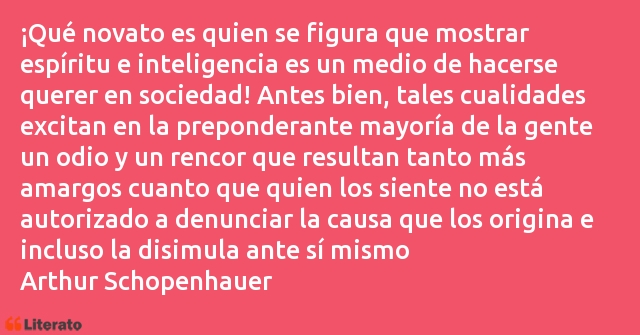 Frases de Arthur Schopenhauer