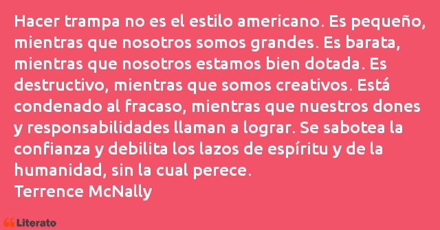 Frases de Terrence McNally