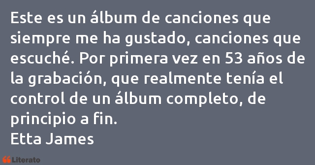 Frases de Etta James