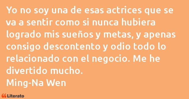 Frases de Ming-Na Wen