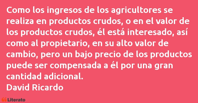 Frases de David Ricardo