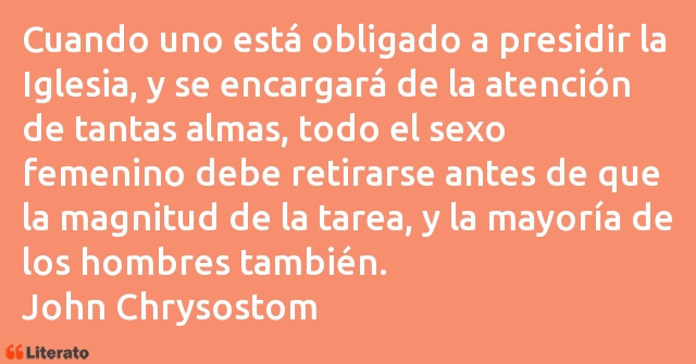 Frases de John Chrysostom