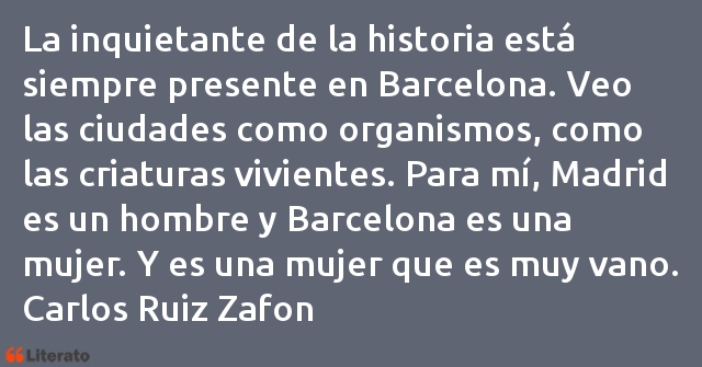 Frases de Carlos Ruiz Zafon