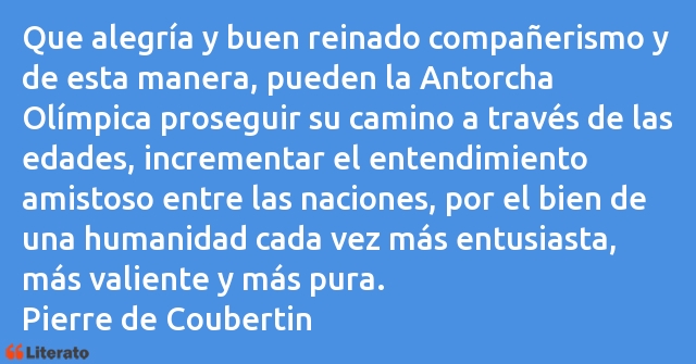 Frases de Pierre de Coubertin