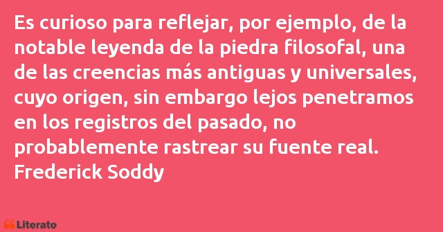 Frases de Frederick Soddy