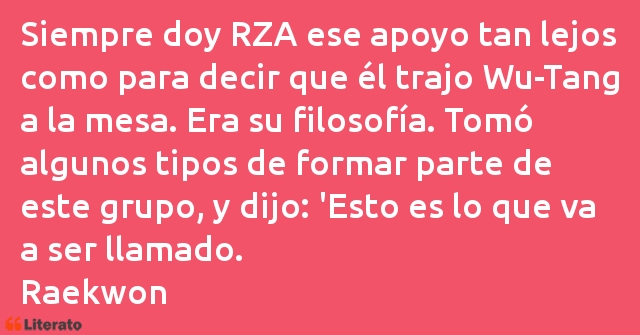 Frases de Raekwon