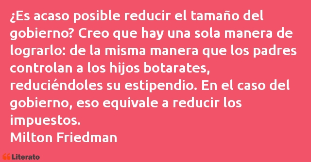 Frases de Milton Friedman