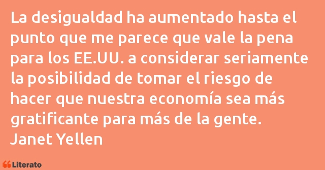 Frases de Janet Yellen