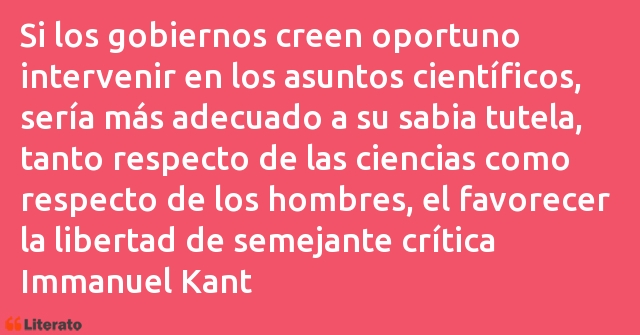 Frases de Immanuel Kant