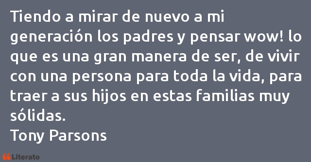 Frases de Tony Parsons