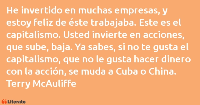 Frases de Terry McAuliffe