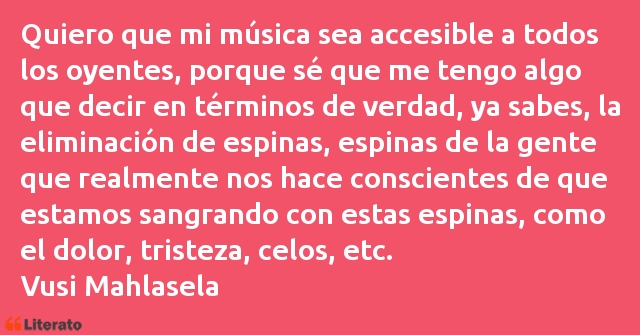 Frases de Vusi Mahlasela