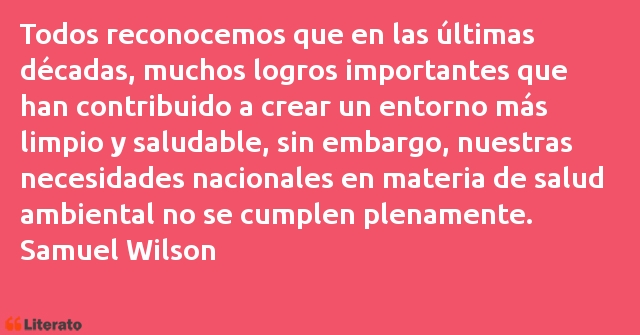 Frases de Samuel Wilson