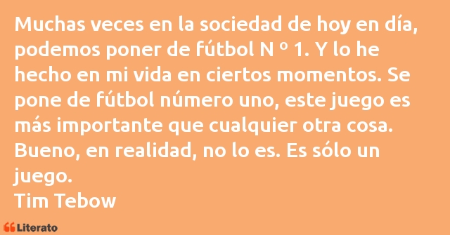 Frases de Tim Tebow