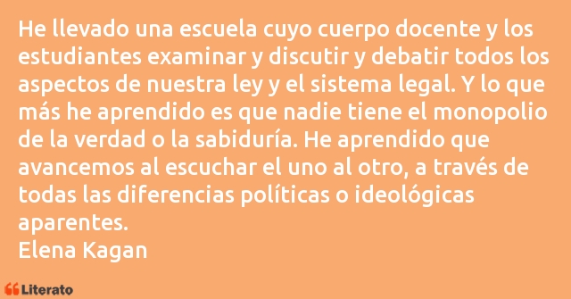 Frases de Elena Kagan