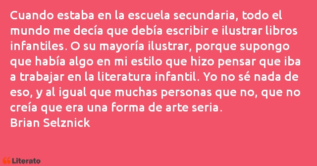 Frases de Brian Selznick