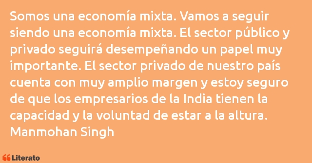 Frases de Manmohan Singh