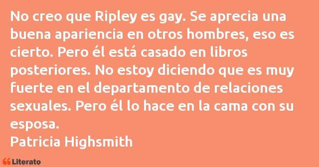 Frases de Patricia Highsmith