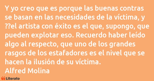 Frases de Alfred Molina