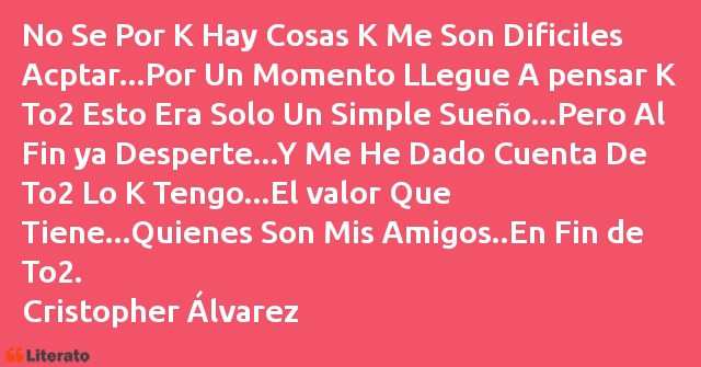 Frases de Cristopher Álvarez