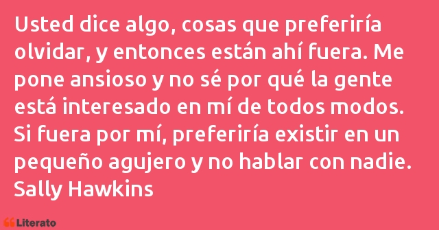 Frases de Sally Hawkins