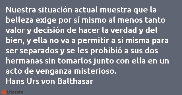 Frases de Hans Urs von Balthasar