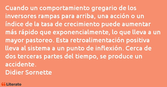 Frases de Didier Sornette