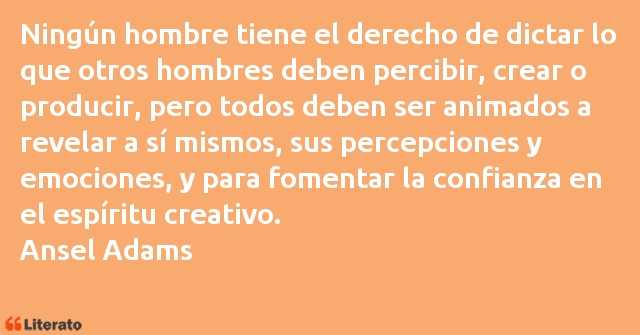 Frases de Ansel Adams