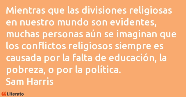 Frases de Sam Harris