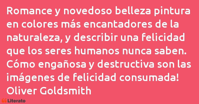 Frases de Oliver Goldsmith