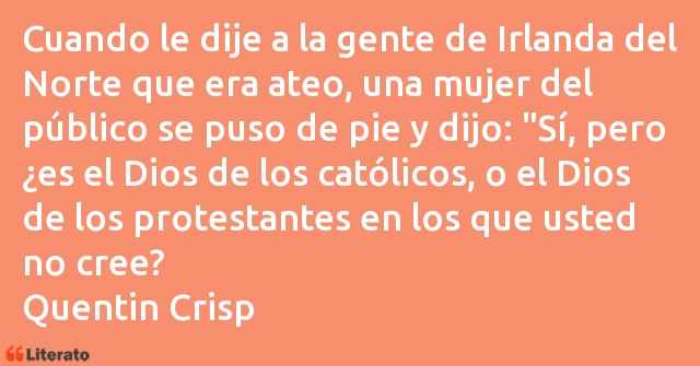 Frases de Quentin Crisp