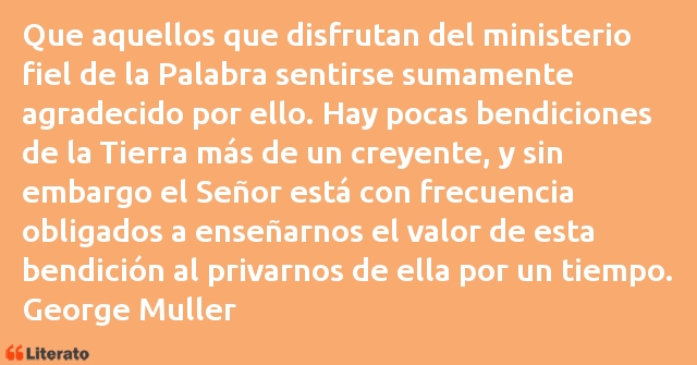 Frases de George Muller