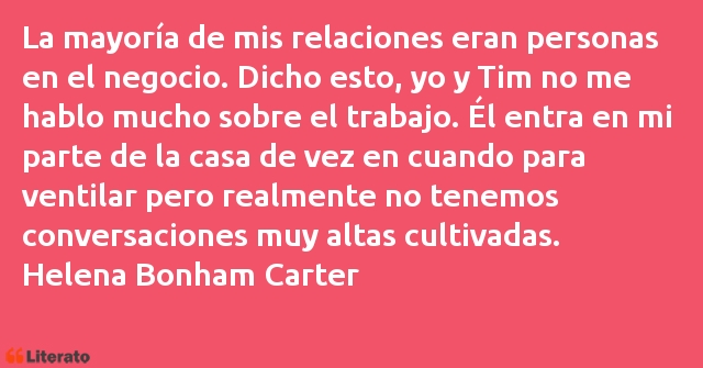 Frases de Helena Bonham Carter