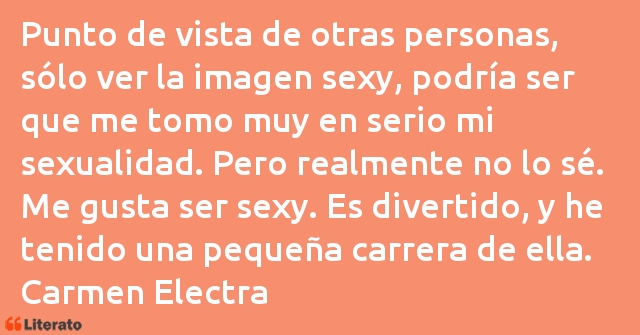 Frases de Carmen Electra