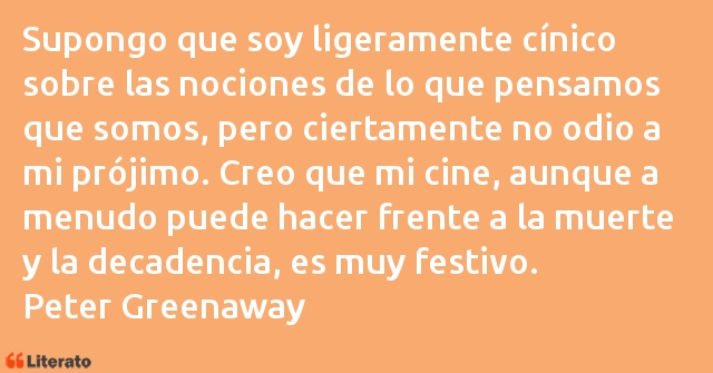 Frases de Peter Greenaway