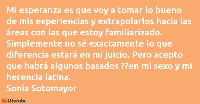 Frases de Sonia Sotomayor