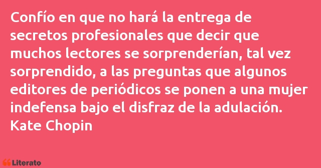 Frases de Kate Chopin