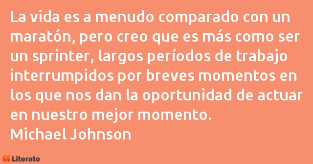 Frases de Michael Johnson